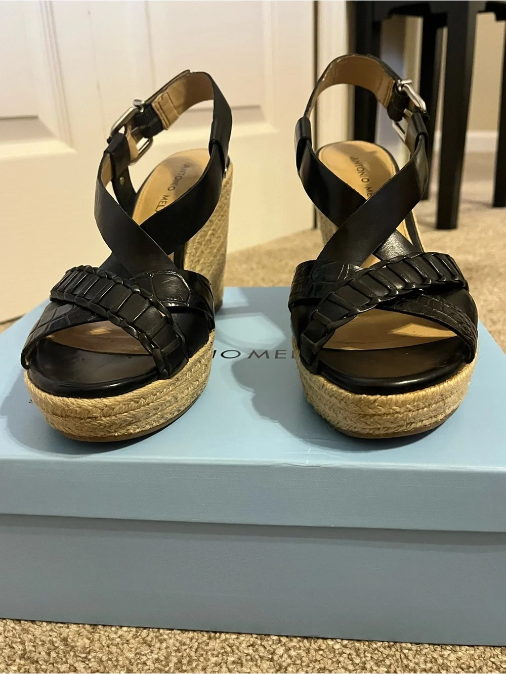 ANTONIO MELANI black leather